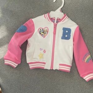 Little sleepies bluey bomber pink 12-18m